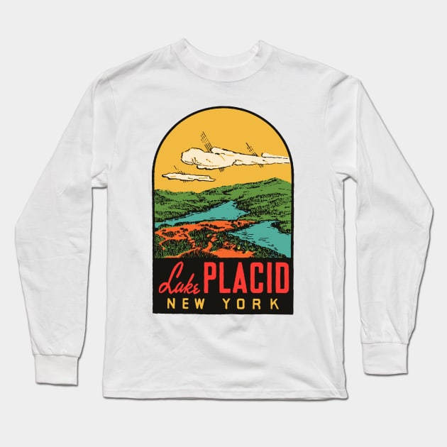 Lake Placid NY Long Sleeve T-Shirt by zsonn